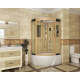 Душевая кабина NIAGARA Luxe NG-7712GR 120x80x220 золото, с высоким поддоном, с сиденьем