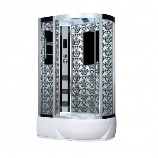 Душевая кабина NIAGARA Luxe NG-7712WL 120x80x220 серебро, с высоким поддоном, с сиденьем