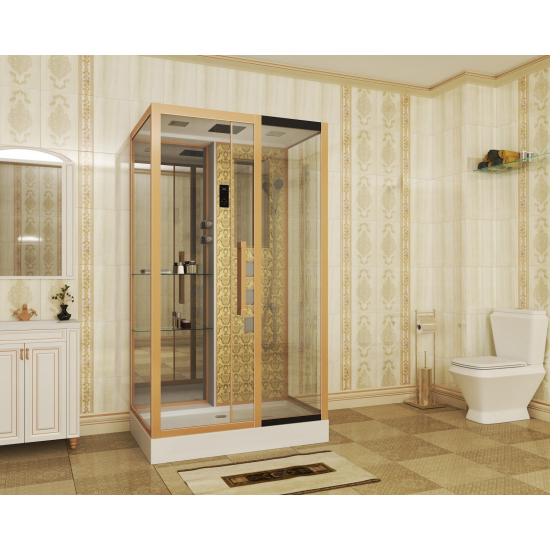 Душевая кабина NIAGARA Luxe NG-7713GR 120x82x220 золото