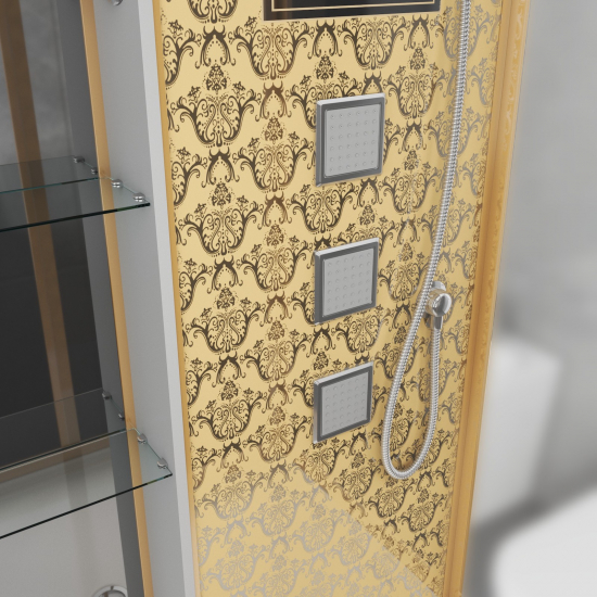 Душевая кабина NIAGARA Luxe NG-7713GR 120x82x220 золото