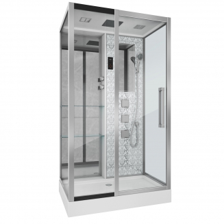 Душевая кабина NIAGARA Luxe NG-7713WL 120x82x220 серебро