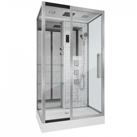 Душевая кабина NIAGARA Luxe NG-7713WL 120x82x220 серебро