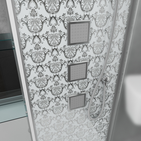 Душевая кабина NIAGARA Luxe NG-7713WL 120x82x220 серебро