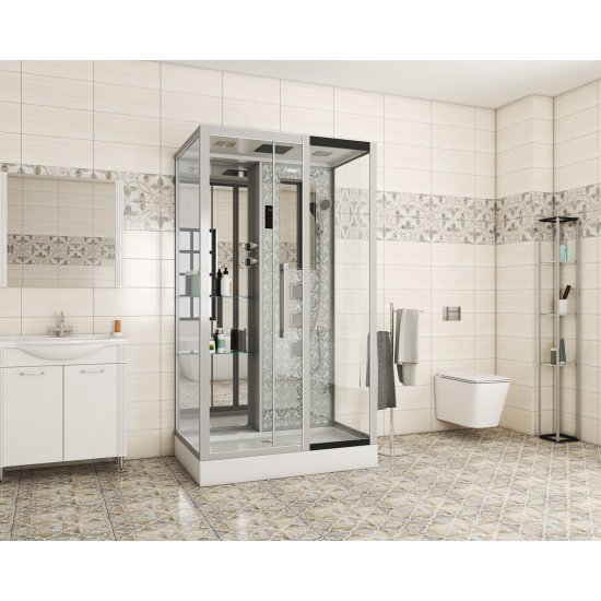 Душевая кабина NIAGARA Luxe NG-7713WR 120x82x220 серебро