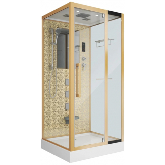 Душевая кабина NIAGARA Luxe NG-7714G 100x90x220 золото, с сиденьем