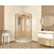 Душевая кабина NIAGARA Luxe NG-7715GBK 90x90x210 золото, без крыши