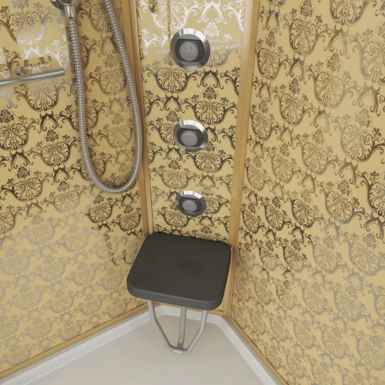 Душевая кабина NIAGARA Luxe NG-7715GBK 90x90x210 золото, без крыши