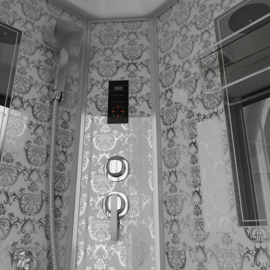 Душевая кабина NIAGARA Luxe NG-7715W 90x90x220 серебро, с сиденьем