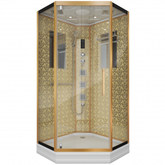Душевая кабина NIAGARA Luxe NG-7717G 100x100x220 золото