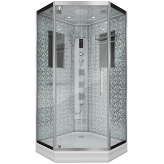 Душевая кабина NIAGARA Luxe NG-7717W 100x100x220 серебро