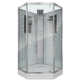 Душевая кабина NIAGARA Luxe NG-7717WBK 100x100x210 серебро, без крыши