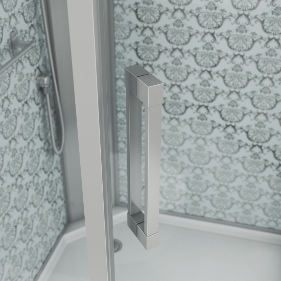 Душевая кабина NIAGARA Luxe NG-7717WBK 100x100x210 серебро, без крыши