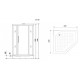 Душевая кабина NIAGARA Luxe NG-7717WBK 100x100x210 серебро, без крыши