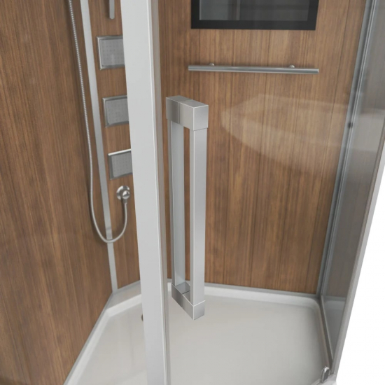 Душевая кабина NIAGARA Luxe NG-7717WD 100x100x220 серебро, имитация дерева