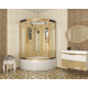 Душевая кабина NIAGARA Luxe NG-7744G 120x120x225 золото, с высоким поддоном, с сиденьем