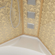 Душевая кабина NIAGARA Luxe NG-7744G 120x120x225 золото, с высоким поддоном, с сиденьем