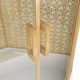 Душевая кабина NIAGARA Luxe NG-7744G 120x120x225 золото, с высоким поддоном, с сиденьем