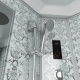 Душевая кабина NIAGARA Luxe NG-7744W 120x120x225 серебро, с высоким поддоном, с сиденьем