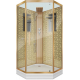 Душевая кабина NIAGARA Luxe NG-7799GBK 90x90x210 золото, с низким поддоном, без крыши