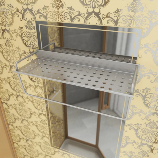 Душевая кабина NIAGARA Luxe NG-7799GBK 90x90x210 золото, с низким поддоном, без крыши