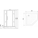 Душевая кабина NIAGARA Luxe NG-7799WBK 90x90x210 серебро, с низким поддоном, без крыши