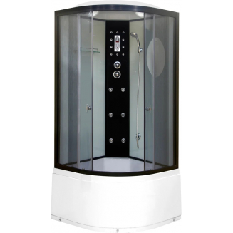 Душевая кабина NIAGARA NG-1909-01 100x100x220 с высоким поддоном, с сиденьем