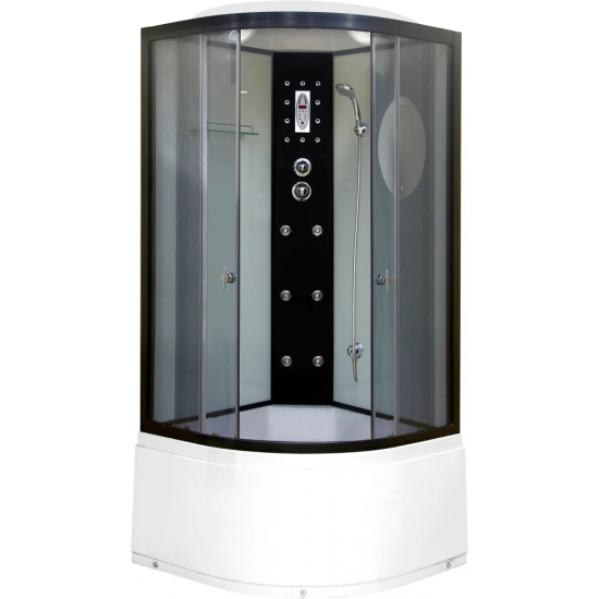 Душевая кабина NIAGARA NG-1909-01 100x100x220 с высоким поддоном, с сиденьем