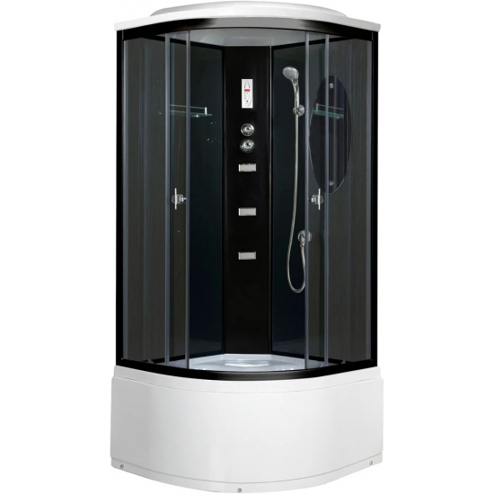 Душевая кабина NIAGARA NG-212-01N 100x100x220 с высоким поддоном, с сиденьем