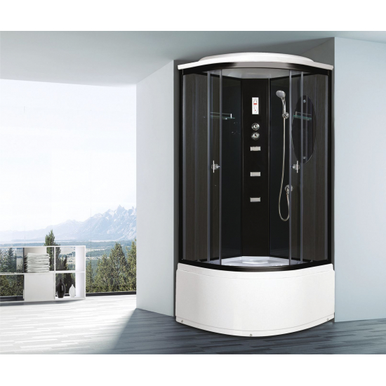 Душевая кабина NIAGARA NG-212-01N 100x100x220 с высоким поддоном, с сиденьем