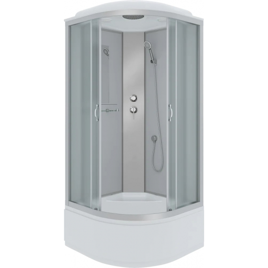 Душевая кабина NIAGARA NG-2309-14 100x100x215 с высоким поддоном, с сиденьем