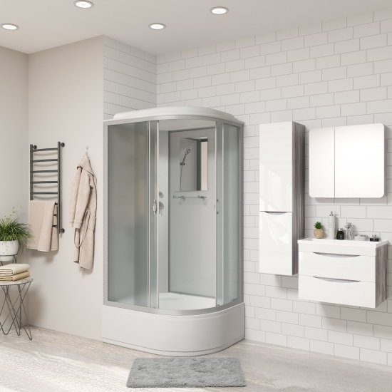 Душевая кабина NIAGARA NG-2310-14L 120x80x215 с высоким поддоном, с сиденьем