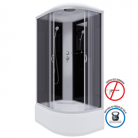 Душевая кабина NIAGARA NG-2510-14L 120x80x215 с высоким поддоном, с сиденьем