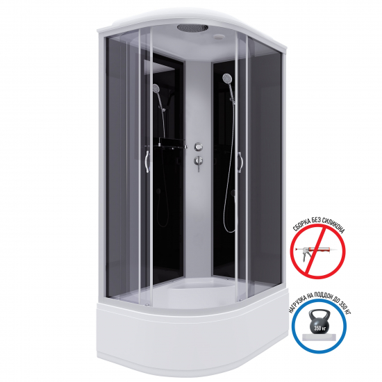 Душевая кабина NIAGARA NG-2510-14R 120x80x215 с высоким поддоном, с сиденьем