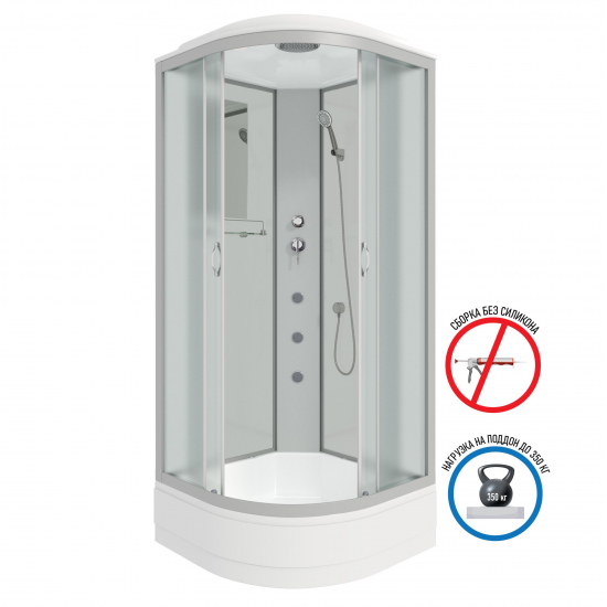 Душевая кабина NIAGARA NG-3302-14G 100x100x215