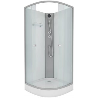 Душевая кабина NIAGARA NG-4301 BK 90x90x200 с низким поддоном, без крыши