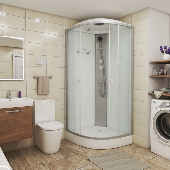 Душевая кабина NIAGARA NG-4302-14 100x100x215 с низким поддоном