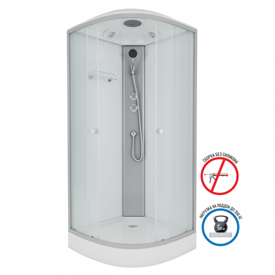 Душевая кабина NIAGARA NG-4303-14 80x80x215 с низким поддоном