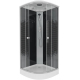 Душевая кабина NIAGARA NG-4503-14 80x80x215 BLACK  с низким поддоном