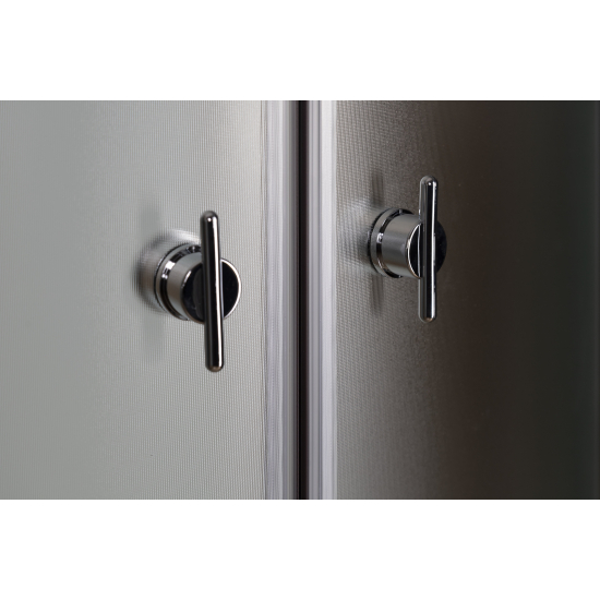 Душевая кабина NIAGARA NG-4503-14 80x80x215 BLACK  с низким поддоном