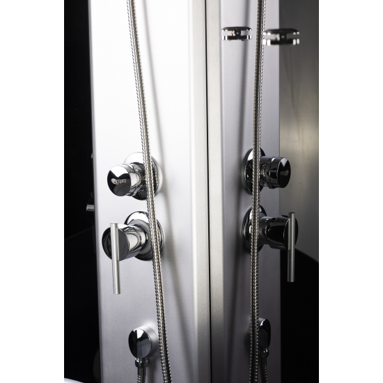 Душевая кабина NIAGARA NG-7508-14 90x90x215 BLACK с высоким поддоном, с сиденьем