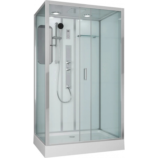 Душевая кабина NIAGARA Premium NG-6012GQR 120x80x210 правая, с низким поддоном