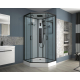 Душевая кабина NIAGARA Premium NG-6901-01GD BLACK 90x90x220 чёрная, с низким поддоном
