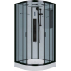 Душевая кабина NIAGARA Premium NG-6902-01G 100x100x210 чёрная, с низким поддоном