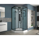 Душевая кабина NIAGARA Premium NG-6902-01GD BLACK 100x100x220 чёрная, с низким поддоном
