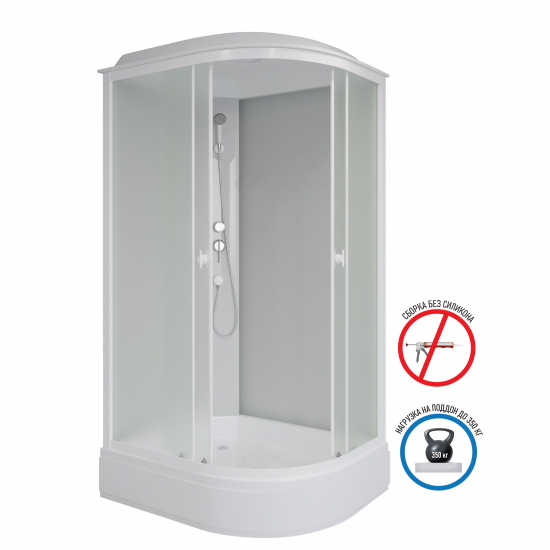 Душевая кабина NIAGARA Promo P100/80/26L/MT 100х80х2150 со средним поддоном