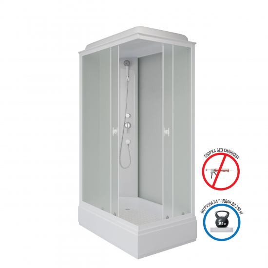 Душевая кабина NIAGARA Promo P120/80/26Q/MT 120х80х1950 со средним поддоном