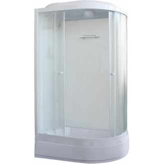 Душевая кабина PARLY Bianco BM121L 120x80x215 со средним поддоном, монтаж без силикона, L