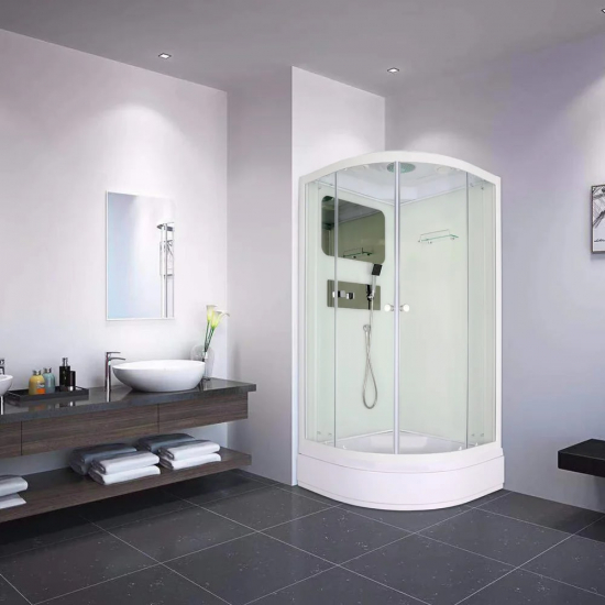 Душевая кабина PARLY Bianco BMM86 85x85x215 с низким поддоном, монтаж без силикона