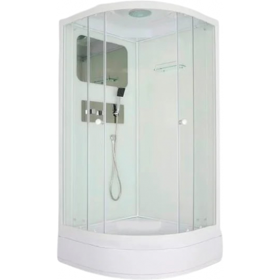 Душевая кабина PARLY Bianco BMM95 95x95x215 с низким поддоном, монтаж без силикона