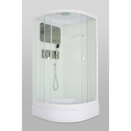 Душевая кабина PARLY Bianco BMM95 95x95x215 с низким поддоном, монтаж без силикона